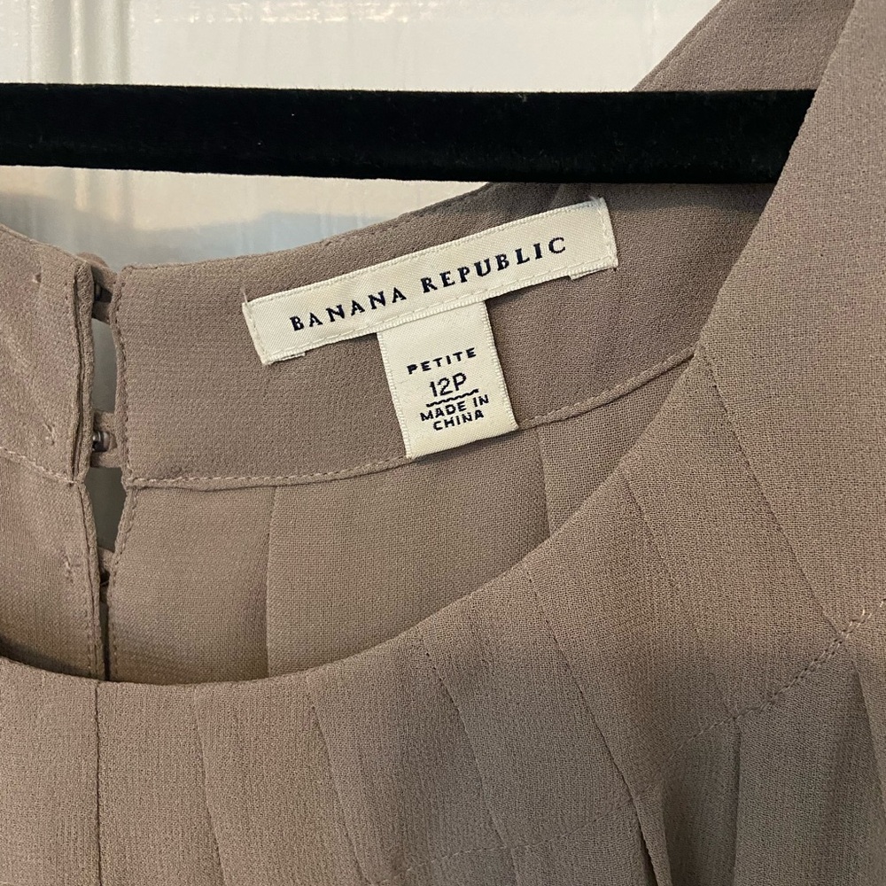 Banana Republic Taupe Blouse